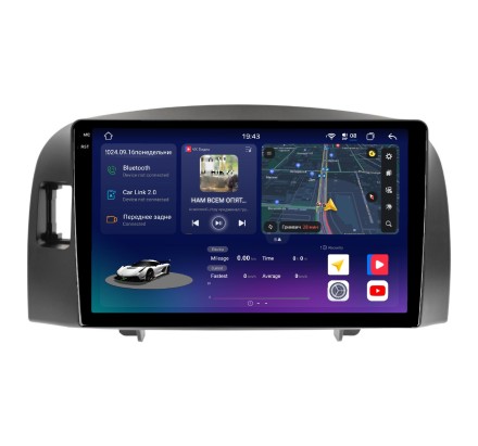 Магнитола для Hyundai Sonata (EF) 2001-2012 Compas S500 (Топ класс) 2K с модулем кругового обзора