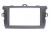 Рамка переходная 2din Toyota Corolla (07-13) графит