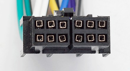 Штекер питания + ISO для магнитол LG