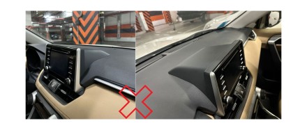 Рамка переходная в TOYOTA RAV4 2019+ ТИП 4 (левый руль) для дисплея 10 дюймов  