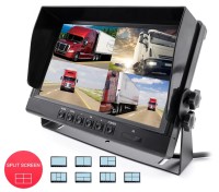 Видеорегистратор 9 дюймов с поддержкой 4 AHD-камер с разрешением экрана 1280х720 (IPS) на скобе