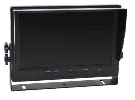Видеорегистратор 9 дюймов с поддержкой 4 AHD-камер с разрешением экрана 1280х720 (IPS) на скобе